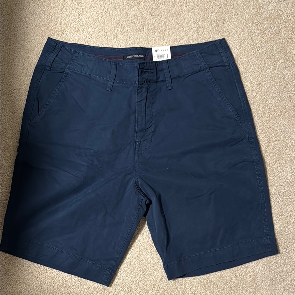 Lucky Brand Blue Flat Front Shorts